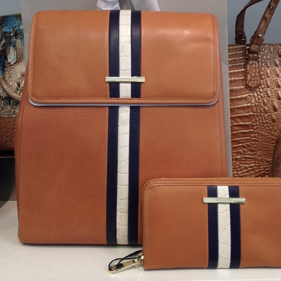 Brahmin Tan Meri Sadie & Suri Set NWT - Picture 1 of 15